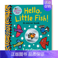 [正版]英文原版 Hello Little Fish! 你好,小鱼 镜子书 儿童友谊主题启蒙认知绘本 活动书 小鼠波波