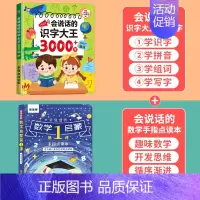 识字大王3000字+数学启蒙 [正版]会说话的早教有声书会说话的识字大王3000字幼儿识字认字书手指点读发声书汉字汉字认
