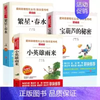 [3册]繁星春水+宝葫芦+小英雄 [正版]繁星春水原著冰心作品全集小学生四年级五年级六年级阅读课外书必读人民儿童文学教育