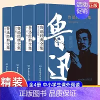 鲁迅经典全集精装4本 [正版]精装4册 鲁迅经典全集中国现代文学精选完整版诗歌集杂文作品集无删减原著经典阅读书籍中小学生