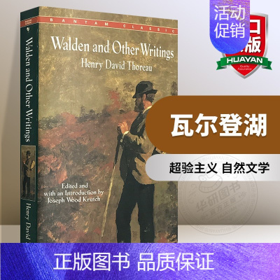 瓦尔登湖 [正版]瓦尔登湖 英文原版 Walden and Other Writings 梭罗作品集 英文版文学小说 进