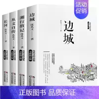 沈从文经典作品集[4册] [正版]沈从文作品集边城湘行散记长河从文自传中国乡土文学小说散文集全集精选初中生青少年版原