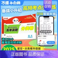 [语文]⭐小升初真题分类卷 小学通用 [正版]2025万唯星空小升初分类卷真题卷重点中学招生五年真题分类语文数学英语五六