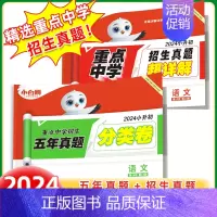 2本:语文[分类卷+招生真题] 小学升初中 [正版]2024万唯星空分类卷小升初五年真题分类卷语文数学英语重点中学招生分
