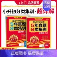[语数2本]真题分类集训·超详解 小学升初中 [正版]2025新小升初五年真题分类集训超详解语文数学英语五六年级试卷各地