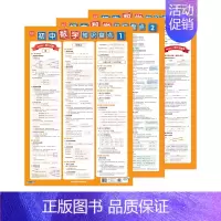 [数学知识盘点](3张) 初中通用 [正版]初中数学几何模型挂图几何图形辅助线七八九年级数学分类知识点总结解题技巧归纳挂
