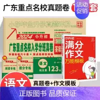 [语文]小升初试卷+小升初满分作文模板 小学升初中 [正版]2024新版广东十大重点名校入学招生分班摸底小升初真题卷详解