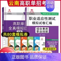 [语数外+职业适应性测试]模拟卷 高中通用 [正版]2025年云南高职单招考试复习资料综合素质职业适应性测试语文数学英语