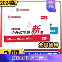 小升初冲刺新卷语文数学2本 [正版]2024版小升初冲刺新卷 小学毕业升学总复习试卷 语文数学英语名校冲刺历年真题试卷六