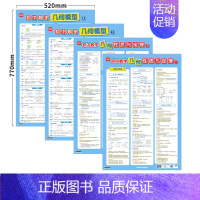 [几何知识大全]4张 初中通用 [正版]初中数学几何模型挂图几何图形辅助线七八九年级数学分类知识点总结解题技巧归纳挂图墙