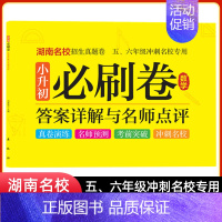 数学 [正版]湖南名校招生真题卷小升初必刷卷数学五六年级冲刺名校试卷测试卷全套名校题库五升六分类卷小学毕业升学真题详解系