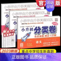 小升初分类卷[语文+数学+英语] 小学升初中 [正版]2023小升初真题分类卷小学毕业升学考试真题详解语文数学英语五六年
