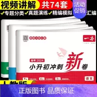 数学[含真题] 小学升初中 [正版]2024一本小升初冲刺新卷语文数学英语真题卷人教版必刷题六年级下册试卷测试卷全套小学
