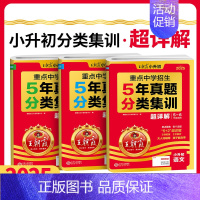 [语数英3本套装]真题分类集训·超详解 小学升初中 [正版]2025新版 王朝霞小升初真题卷重点中学招生5年真题分类集训