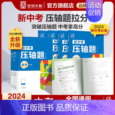 ❤️函数+几何 2本(数学提分专练) 全国通用 [正版]2024新版压轴题新中考物理化学数学函数几何 初中三年级复习资料
