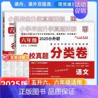 六年级]语文+数学2本 小学通用 [正版]2025小升初分类卷五年真题升级版语文数学英语四五六年级重点中学招生分班真卷