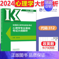 2024大纲解析[心理学] [正版]新版高教考研大纲解析2025政治大纲解析数学一二三英语一二计算机基础心理学教育学统考