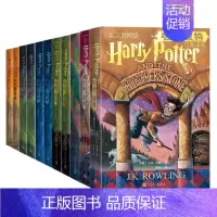 哈利波特1-7汉英双语对照版11册无删减 [正版]哈利波特套装全集8册中文纪念版 哈利波特全彩绘本版 中英双语对照版 J