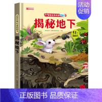 揭秘地下 [正版]儿童揭秘系列翻翻书全套 探索我们的身体绘本3-6岁科普图书太空百科全书地球交通工具立体书儿童3d少儿启