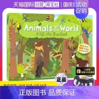 [正版]Animals of the World Lift The Flap Book 动物世界 儿童英语百科 立体翻翻