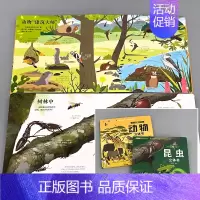 全2册-揭秘立体翻翻书 动物+昆虫 [正版]我们的中国立体书儿童3d立体书婴幼儿早教书籍3-6岁以上揭秘海洋动物系列绘本
