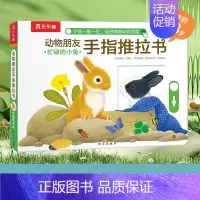 忙碌的小兔 [正版]调皮的小狗/动物朋友手指推拉书好奇的小猫忙碌的小兔儿童早教书籍 0-1-2-3岁机关绘本婴儿启蒙读物