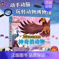 [神奇的动物]指尖上的博物馆 [正版]指尖上的博物馆共2册神奇的动物小小昆虫记训练宝宝早教启蒙认知立体书幼小衔接幼儿学前