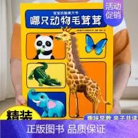 宝宝的触摸大书 [正版]宝宝的触摸大书哪只动物毛茸茸幼儿读物0到2-3岁益智启蒙翻翻书宝宝学说话早教启蒙认知绘本撕不烂立