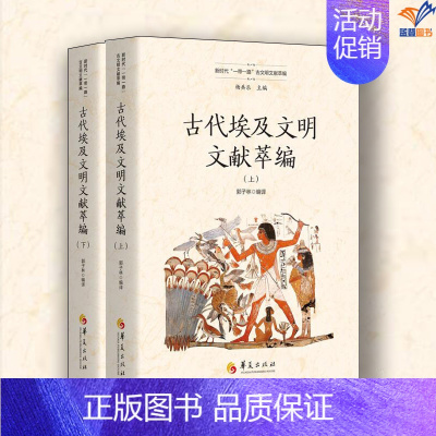 古代埃及文明文献萃编上下册 [正版]古代埃及文明文献萃编上下册郭子林编华夏出版社文化史历史知识读物文化人类学新时代“一带