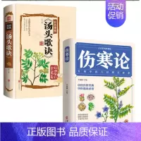 [正版2册]伤寒论 汤头歌诀 [正版]伤寒论成年人养生中医书籍大全 彩图典藏版含原文注释译文 杂病论医药大全中医书籍中草