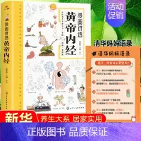 [抖音同款赠书签]漫画讲透黄帝内经 [正版]漫画讲透黄帝内经彩图无障碍阅读中医四大名著经典图解黄帝内经基础养生理论入门医