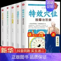 [5册]特效穴位+准确找穴+小穴+黄帝内经 [正版]抖音同款特效穴位按摩治百病 准确找穴中医养生类书籍大全的工具人体经络