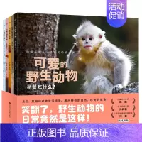 可爱的野生动物:全5册 [正版]可爱的动物 全5册 平装软皮封面3-6岁动物吃什么生活习性知识科普百科全书趣味图画故事书
