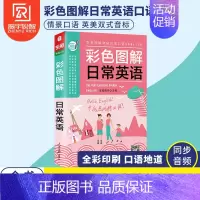 [正版]可点读彩色图解日常英语口语大全从零开始学英语入门 自学 零基础日常英语口语交际对话全彩印刷赠同步音频说HC