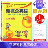 名师导练 1A+B (青少版) 小学通用 [正版]子金传媒新概念英语青少版同步练全入门级A+B测试卷阶段巩固练习册1
