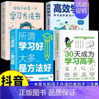 学习高手+高效习+方法书 [正版]抖音同款30天成为学习高手书籍给孩子的第一本学习方法书高效记忆哈佛凌晨四点半等你在清华