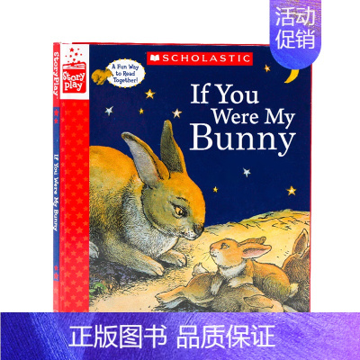 [正版]进口英语原版 如果你是我的兔宝宝 If You Were My Bunny 角色扮演互动书 学乐儿童情感启蒙英语