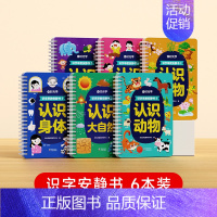 [全6册]识字早教安静书 [正版]时光学 识字早教安静书识字启蒙游戏书幼儿识字早教贴儿童象形看图识字卡片幼儿园认字神器全