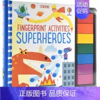 手指画活动书 (超级英雄) [正版]Usborne Activity Books Stickers 尤斯伯恩益智游戏活动