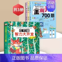 [2-3岁]全脑开发+左右脑智力大开发(共4册) [正版]全脑开发700题1000题2-3岁早教书幼儿智力开发幼儿园数学