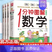 1分钟图解数学[全3册] 小学通用 [正版]赠视频 挑战数学初级中级高级共14册 幼小衔接儿童启蒙举一反三思维训练你好这