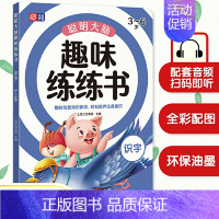 趣味练练书—识字 [正版]直营越玩越聪明 聪明大脑趣味练练书 幼小衔接 学前教育 亲子绘本 儿童思维训练 益智游戏 阶梯