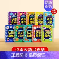 [时光学]识字早教安静书-10本装 [正版]时光学识字早教安静书识字启蒙游戏书幼儿识字早教贴儿童象形看图识字卡片幼儿园认