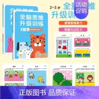 全脑思维升级训练2-3岁(全2册) [正版]全脑开发700题儿童思维训练2-3岁全脑开发三岁宝宝数学逻辑书本两岁幼儿益智