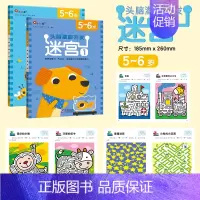 头脑潜能开发·迷宫 5-6岁 [正版]全脑开发700题儿童思维训练2-3岁全脑开发三岁宝宝数学逻辑书本两岁幼儿益智游戏书