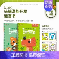全套2册[2-3岁]迷宫 [正版]迷宫训练书3-4-5-6岁 专注力训练注意力训练走迷宫的书大冒险儿童益智书籍幼儿绘本左