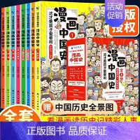 [赠1.7中国历史全景图]漫画中国史 全套8册 [正版]漫画儿童心理学全5册小学生三四年级上册至六年级课外阅读漫画书儿童