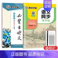 8年级语文同步(下册)+初中古诗文 [正版]七年级八年级初中生语文同步字帖上册下册人教版小升初衡水体英语初一二正楷书钢笔