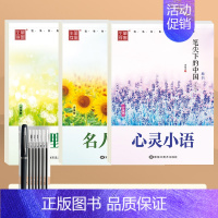 楷书-[哲理名言+名人名言+心灵小语/3本装] 送练字7件套 [正版]楷书字帖练字成年大学生正楷字帖行书行楷女生字体大气