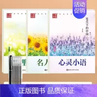 楷书-[哲理名言+名人名言+心灵小语/3本装] 送练字7件套 [正版]楷书字帖练字成年大学生正楷字帖行书行楷女生字体大气